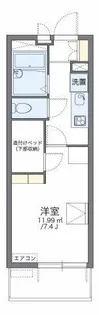 レオパレスバローネⅡ【4階】の間取り