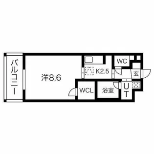 Dolce Vita 新大阪【8階】の間取り