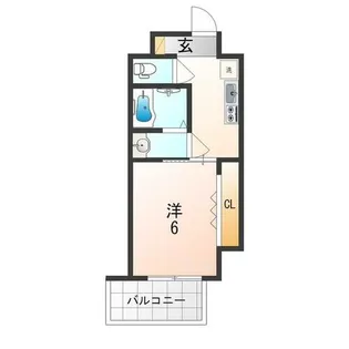 大阪府東大阪市足代北1丁目【マンション】の間取り