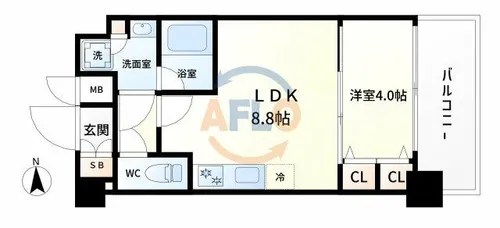スプランディッドⅦ【6階】の間取り