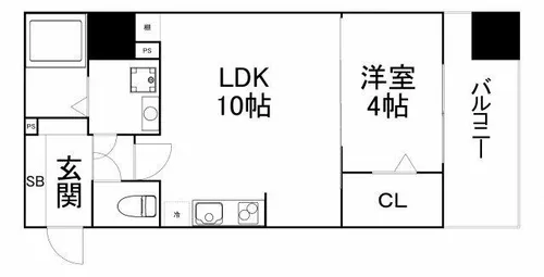 Grand Place谷町【5階】の間取り
