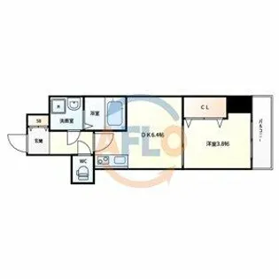 GARDENIA城東【10階】の間取り