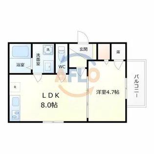 F asecia vague【2階】の間取り