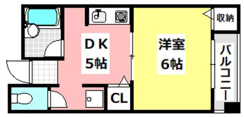 エルドラード箕面Ⅱ【307号室】の間取り