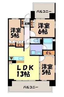 Alivis金山East【3階】の間取り