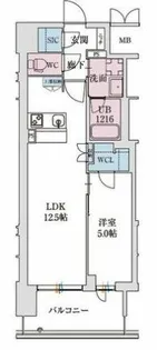 スプランディッド本町グラン【7階】の間取り