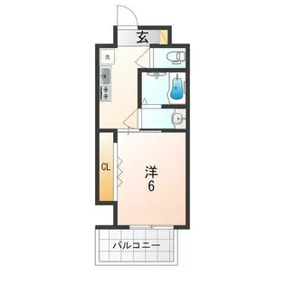 大阪府東大阪市足代北1丁目【マンション】の間取り