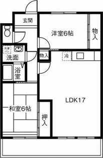 グランドール須崎【5階】の間取り
