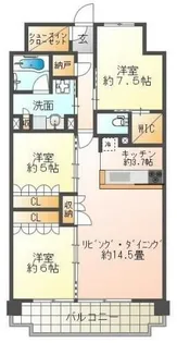 ローレルコート姫路大手前通り【7階】の間取り