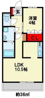 ベッラ・ヴィスタ【201号室】の間取り