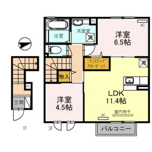 エトワール セボン【2階】の間取り