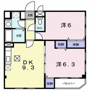 ボヌール【1階】の間取り