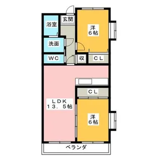 シュバルメゾン【2階】の間取り