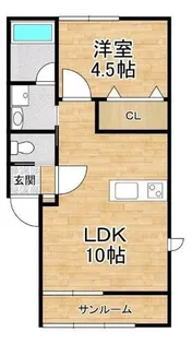 ベネディエーレII【2階】の間取り
