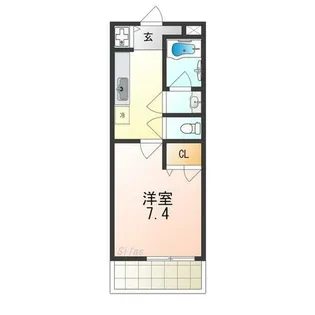 フジパレス 水池【1階】の間取り