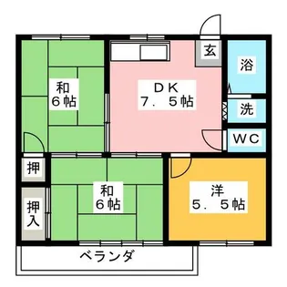 メゾン新町【1階】の間取り