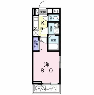 ハイツ ユベーレン【3階】の間取り