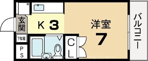 グレセントYYUⅡ【4階】の間取り