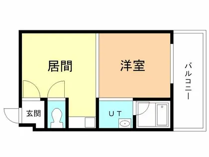 ハイツグリーンサイド絵鞆【2階】の間取り