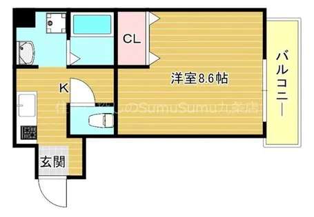 NKジュネス朝潮橋【901号室】の間取り