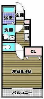 アスピリアヴィータ大美野【1階】の間取り