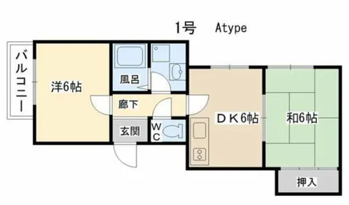 大阪府堺市中区深井清水町【マンション】の間取り