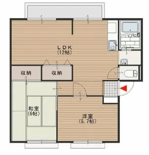 サンビレッジ杉山A【2階】の間取り