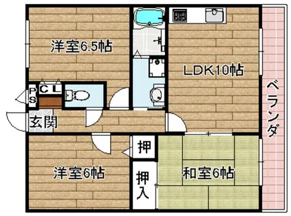 フレーバーフラッツ【202号室】の間取り
