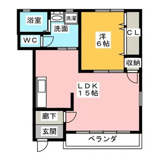 キャプリコーン エスA【1階】の間取り