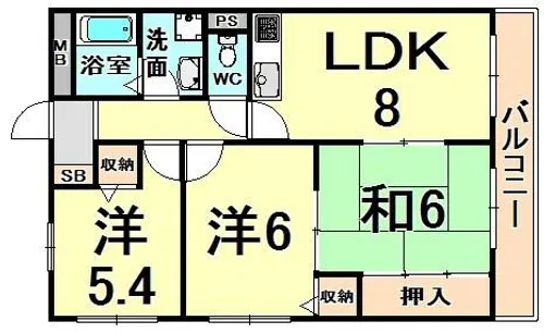 アートフェリス【2階】の間取り
