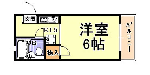 アメニティハイツ大原【1階】の間取り