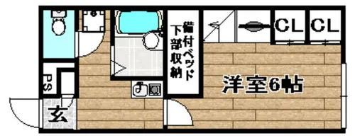 ピア高槻【2階】の間取り