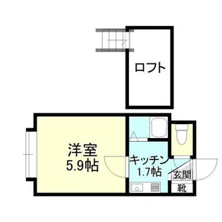 ラガール栄町【202号室】の間取り