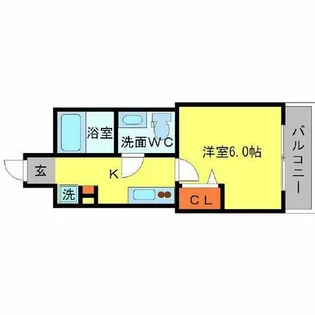 セレニテ北浜【7階】の間取り