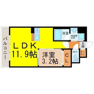 ポルタニグラ千種【6階】の間取り