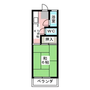 美芳ハイツ【1階】の間取り