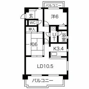 ブラウニーII【301号室】の間取り