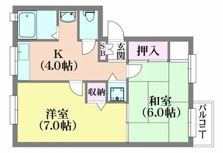 ソファレ菊水【1階】の間取り