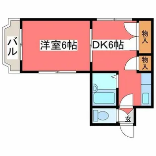 ヴェルテ月寒【3階】の間取り