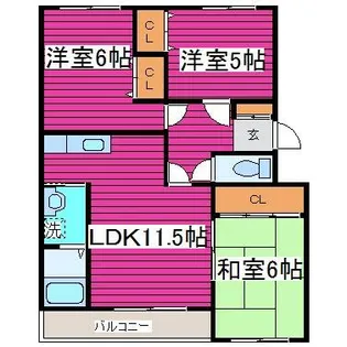 TRマンションⅡ【310号室】の間取り