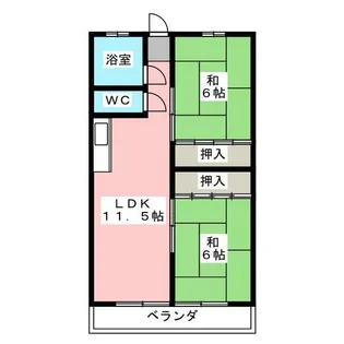 白竜ビル【3階】の間取り