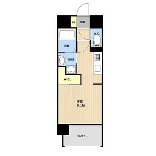 LIBTH西公園【3階】の間取り