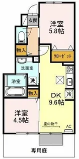 サニーDハウス芝町【1階】の間取り