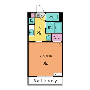 アンシャンテ新安城【1階】の間取り