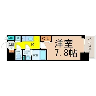 プレサンス丸の内雅殿【4階】の間取り