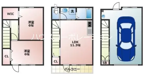La Luce OSAKA Ovest【1階】の間取り
