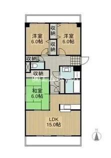 ファミール青峰【6階】の間取り