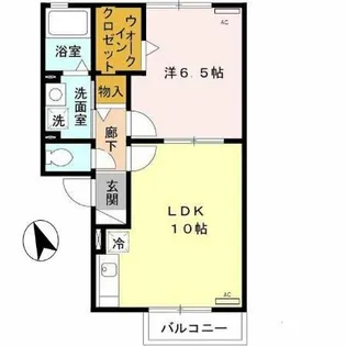 グリーンコート原寺【106号室】の間取り