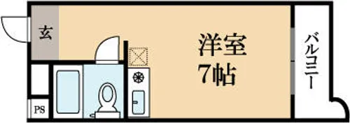 メイゾンドボワー【415号室】の間取り