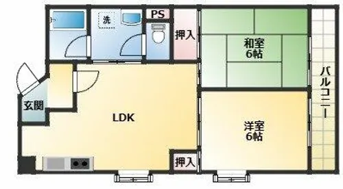 ドムスラファガ【4階】の間取り